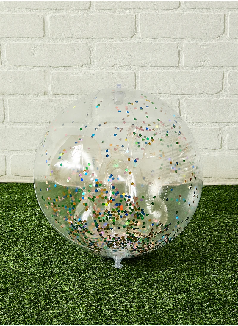 ساني لايف 3D Inflatable Beach Ball Cotton Candy Glitter