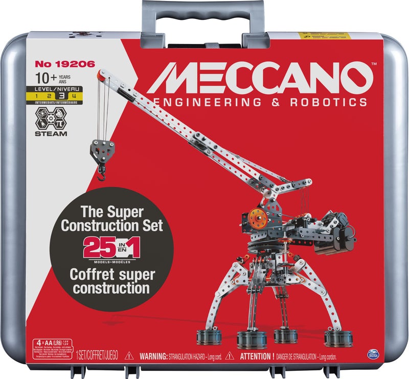 MECCANO Super Construction 25in1 Motorized Building Set STEAM Education Toy 638 Parts for Ages 10 - Image 2