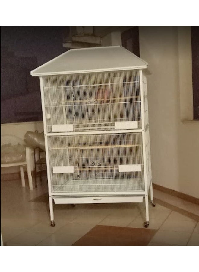 دايانغ قفص الطيور (A01) - 107 × 88.5 × 170 سم أبيض - Image 2