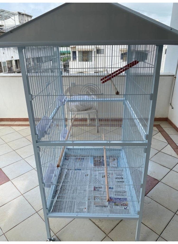 دايانغ قفص الطيور (A01) - 107 × 88.5 × 170 سم أبيض - Image 3