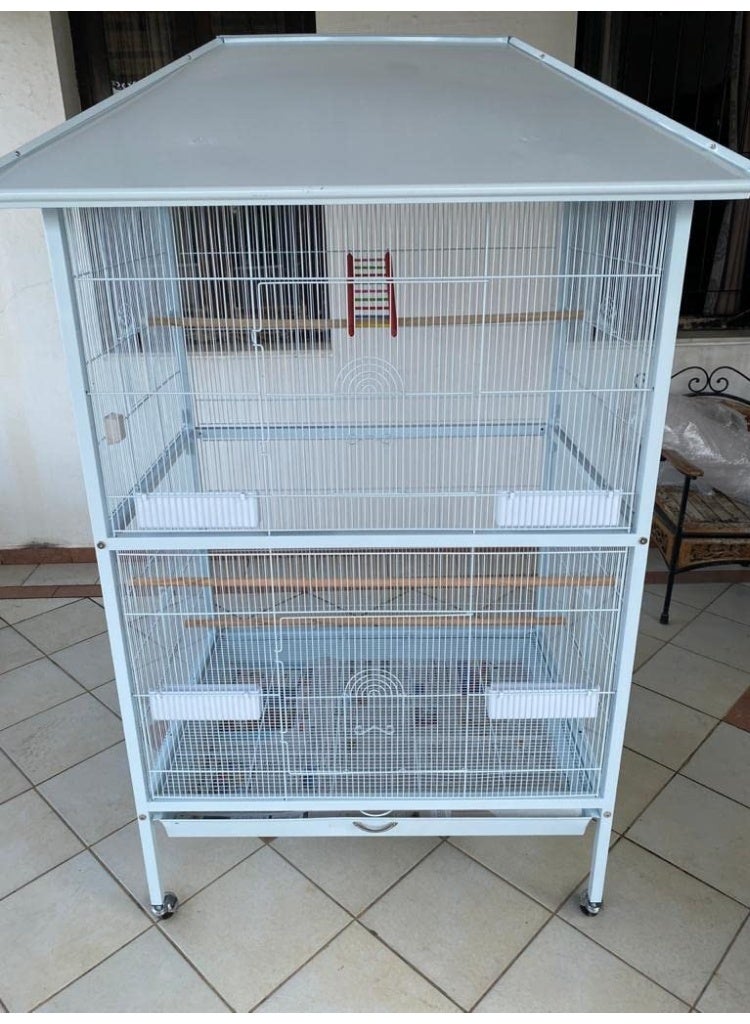 دايانغ قفص الطيور (A01) - 107 × 88.5 × 170 سم أبيض - Image 4