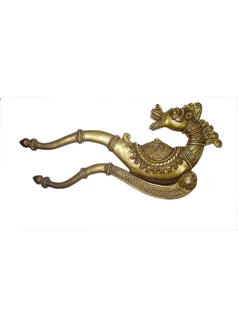 KALARAMBH KALARAMBH Brass Unique Dragon Design Nut Supari CutterSudiSarota Cracker Collectible Handicraft Art Yellow 85 x 08 x 4 Inch L x W x H 