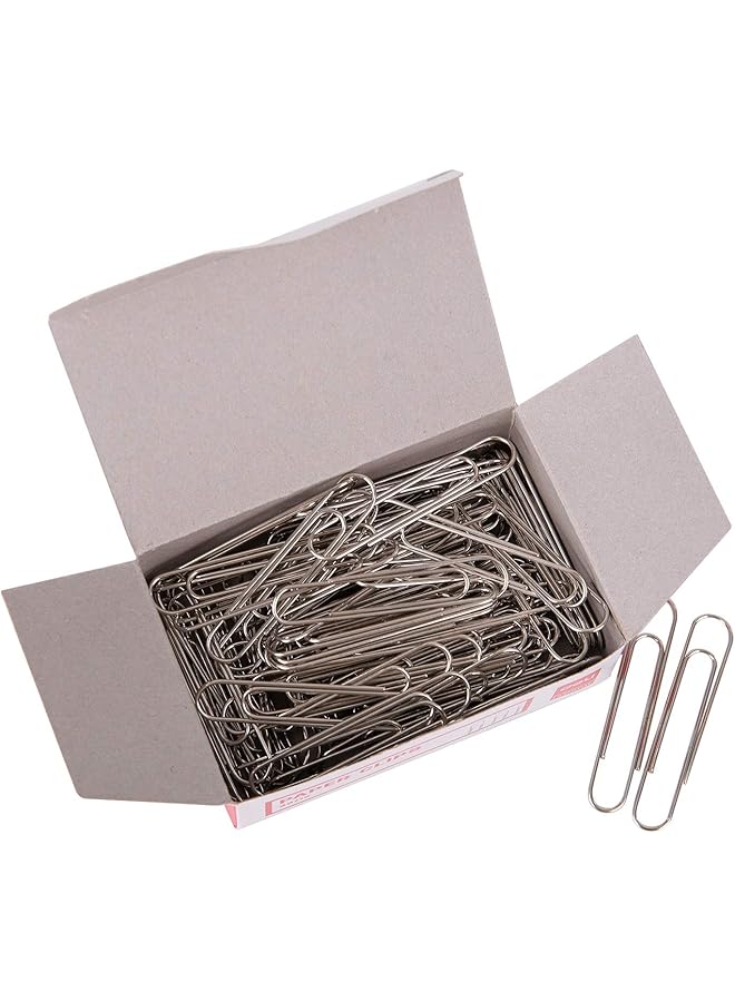 Deli Paper Clips 50 Mm Size Silver - Image 3