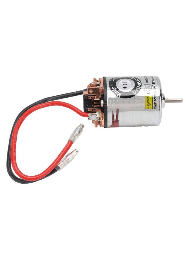 Thoraya RC Brushed Motor 540 Waterproof High Torsion Brushed Motor with External Replaceable Carbon Brush for RC Climbing Car 40T  - Image 4