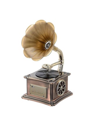 Record Player Retro, Mini Vintage Retro Classic Gramophone With Built In Bluetooth, Durable Phonograph Shape Stereo Speaker, Sound Music Box Desktop Ornament For Home Office Clubs Bars, (Brown 2) - pzsku/ZE6FEB6915D1AC6656BE8Z/45/_/1715930359/07b905b1-c2ae-4d81-9a74-23b66588d7ca