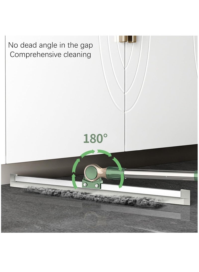 KASTWAVE 49in Long Handle Squeegee Broom for Floor, Household Floor Squeegee Broom for Shower Bathroom Kitchen Home Tile Pet Hair Fur Floor Marble Glass Window Water Foam Cleaning - Image 2