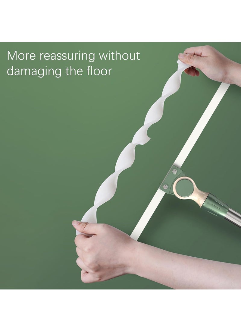 KASTWAVE 49in Long Handle Squeegee Broom for Floor, Household Floor Squeegee Broom for Shower Bathroom Kitchen Home Tile Pet Hair Fur Floor Marble Glass Window Water Foam Cleaning - Image 5