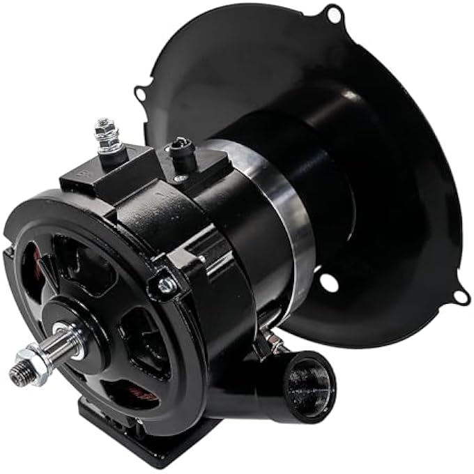 IAP Performance BP12V Black 60 Amp Alternator Kit, 5pc, Compatible with VW Bug, Bus, GHIA, S/B - Image 1
