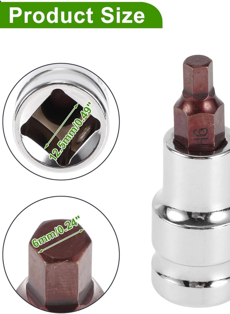 GGOOT Universal 55mm Impact Socket Durable Hardware Tool Chrome Vanadium Steel 1 Pcs 6 Point 6mm for Car Motorcycle Dirtbike Repair 12.5mm Drive  - Image 4