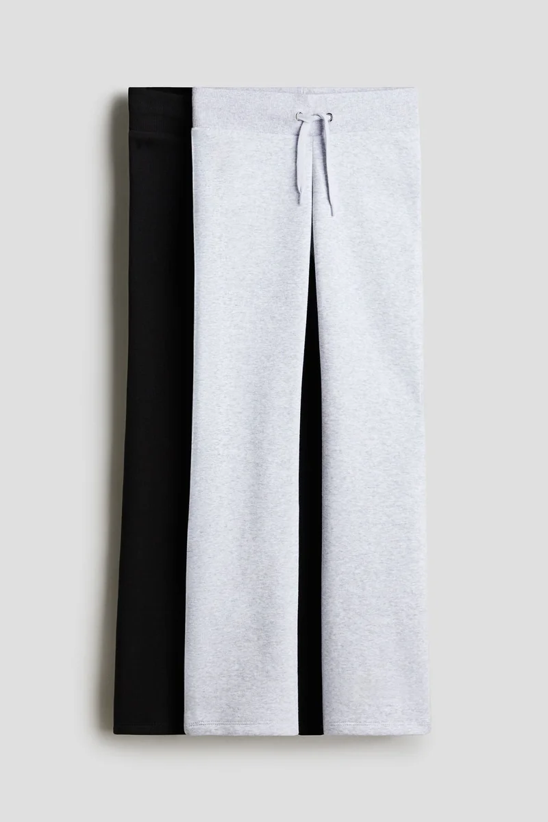 H&M 2-pack flared sweatshirt joggers