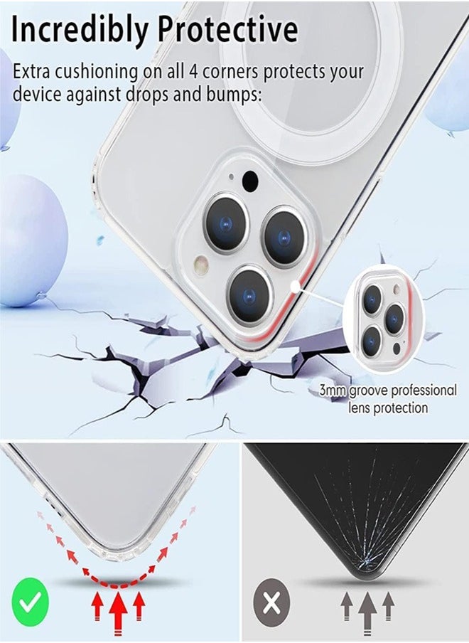 Generic - Magsafe Case for iPhone 12\12 Pro Magsafe Clear Cover Magnetic Wireless Charging Support, Shockproof Protection, Scratch-Resistant for iPhone 12\12 Pro - Clear - Image 1
