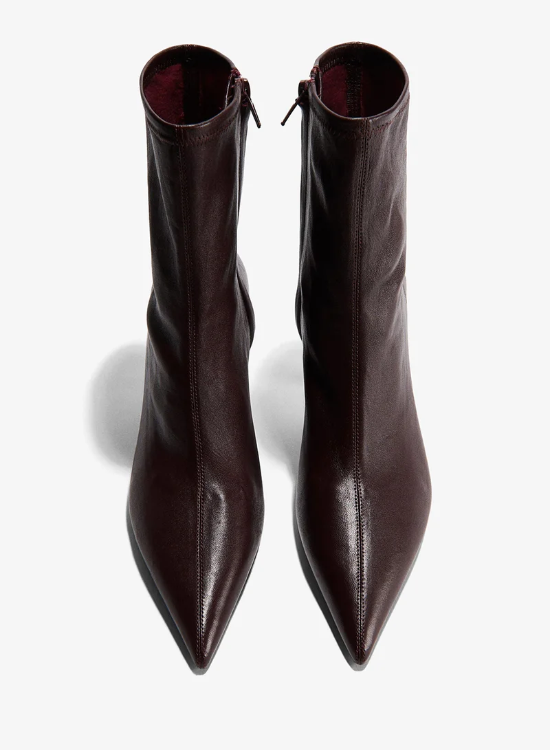 H&M Leather sock boots