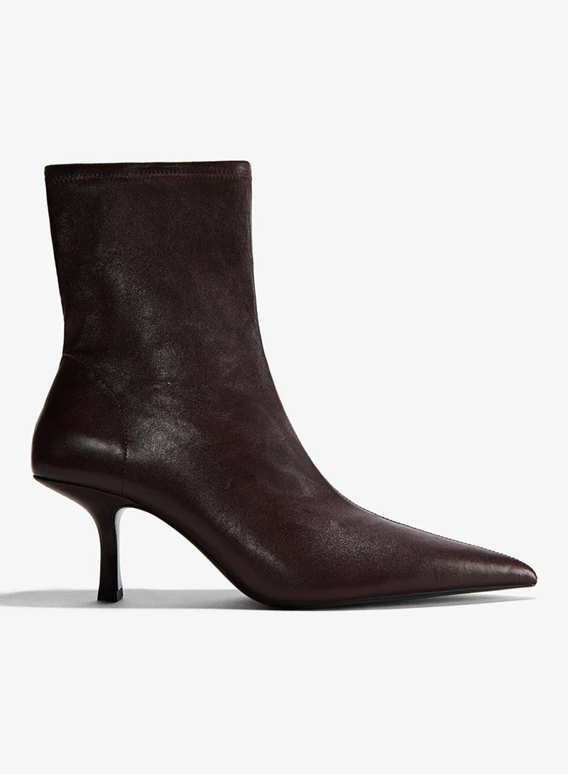 H&M Leather sock boots