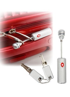 amazing.EGP amazingEGP Zinc Alloy Skull Padlock Small Strong Lock with Keys for Backpack, Gym Bag, School Locker, Travel Case (Silver)  - Image 1