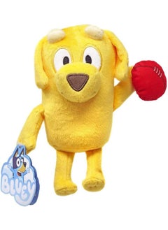 Oonies Bluey & Friends Lucky 8" Plush With Football  - Image 1