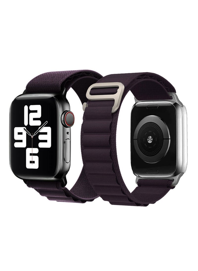 Alpine Loop Band For Apple Watch Band 38mm/40mm/41mm Nylon Woven Sport Strap Compatible with iWatch Series 7/SE/6/5/4/3/2/1 Adjustable Strap - Image 1