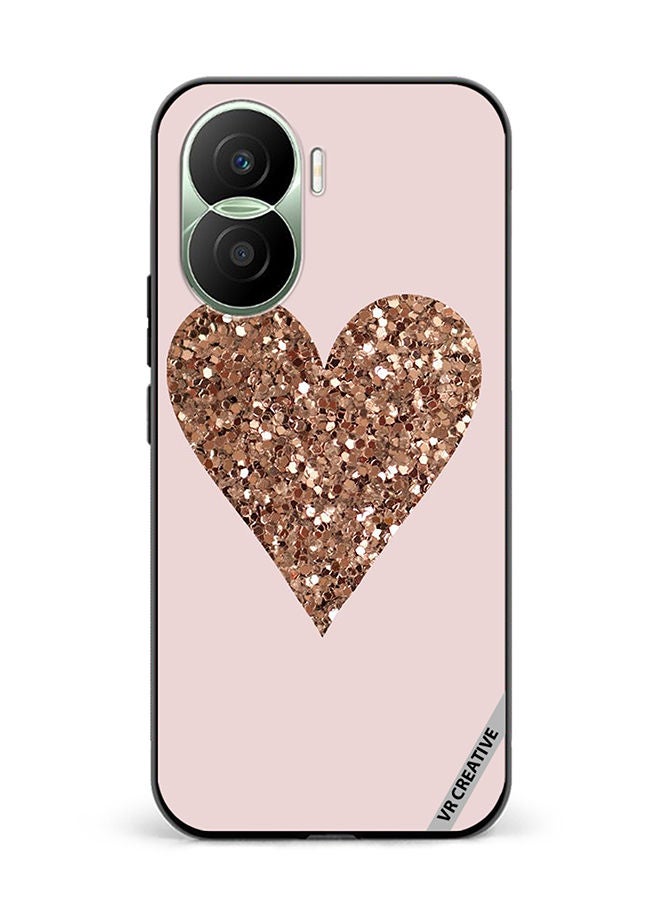 VR CREATIVE Protective Case Cover For Honor Play7T Pro Sparkling Love Design Multicolour - Image 1