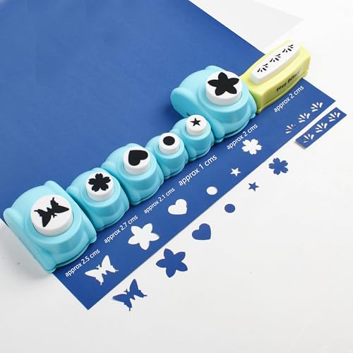 itsy-bitsy Itsy Bitsy Craft Punch 7 Different Designs 1BOX for Card Making Scrapbooking Journals Albums DIY Projects Easy Precise Paper Cutting 1.5inch Shapes 7pcs - Image 3
