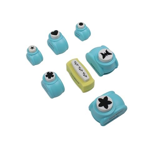 itsy-bitsy Itsy Bitsy Craft Punch 7 Different Designs 1BOX for Card Making Scrapbooking Journals Albums DIY Projects Easy Precise Paper Cutting 1.5inch Shapes 7pcs - Image 2