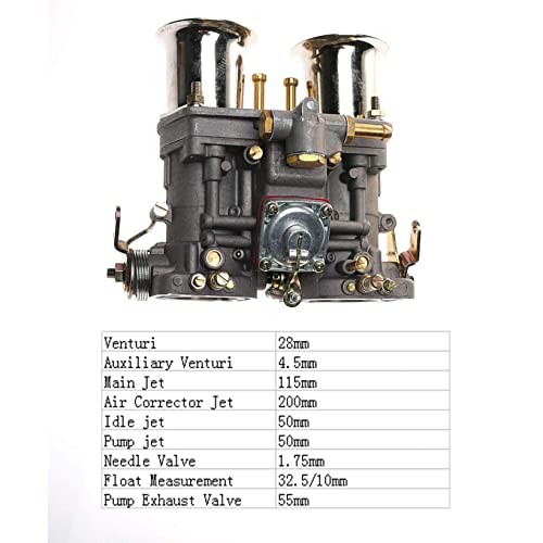 imUfer 2 Barrel Carburetor Replacement for 40 IDF 40mm Weber BUG Fait Solex Dellorto - Image 2