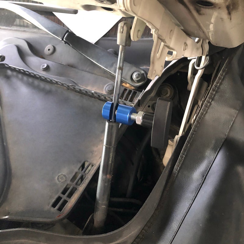 Universal Hood Trunk Lift Support Clamp: Blue & Black Anodized Aluminum Plastic - Safely Fixing Vehicle Hoods Trunks, Anti-Slipping for Vehicle Maintenance - Image 4