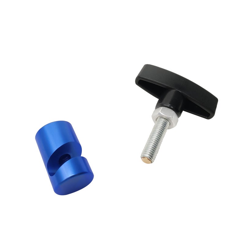 Universal Hood Trunk Lift Support Clamp: Blue & Black Anodized Aluminum Plastic - Safely Fixing Vehicle Hoods Trunks, Anti-Slipping for Vehicle Maintenance - Image 3
