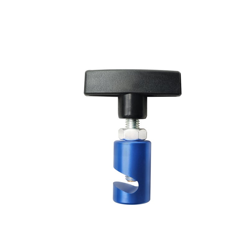 Universal Hood Trunk Lift Support Clamp: Blue & Black Anodized Aluminum Plastic - Safely Fixing Vehicle Hoods Trunks, Anti-Slipping for Vehicle Maintenance - Image 1