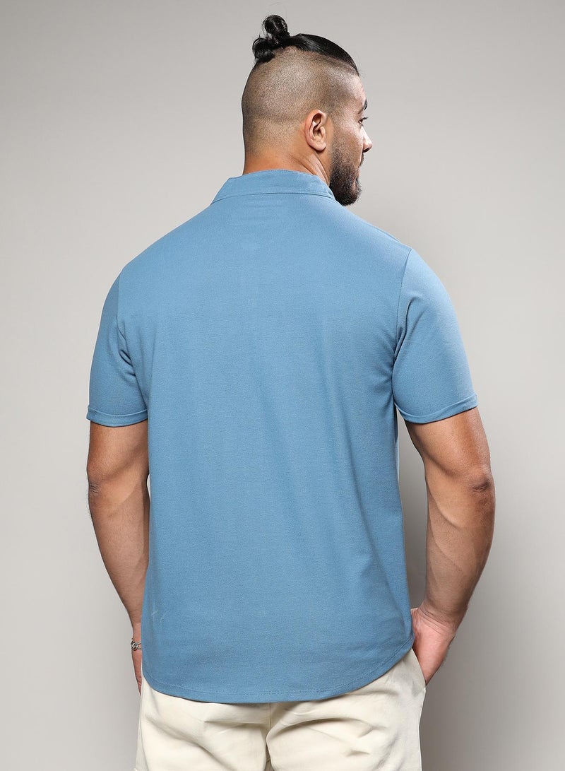 Instafab Plus Basic Button-Up Shirt - Image 2