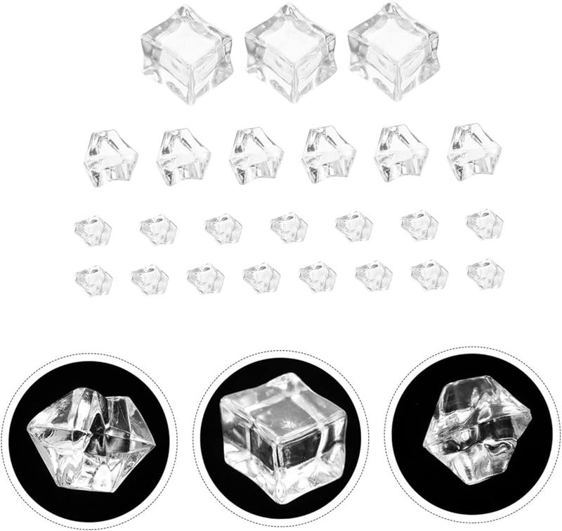 Alipis 96 Pcs Realistic Fake Ice Rocks For Home Bar Decoration Photography Events And Fish Tank Decor 2 Pack - Image 3