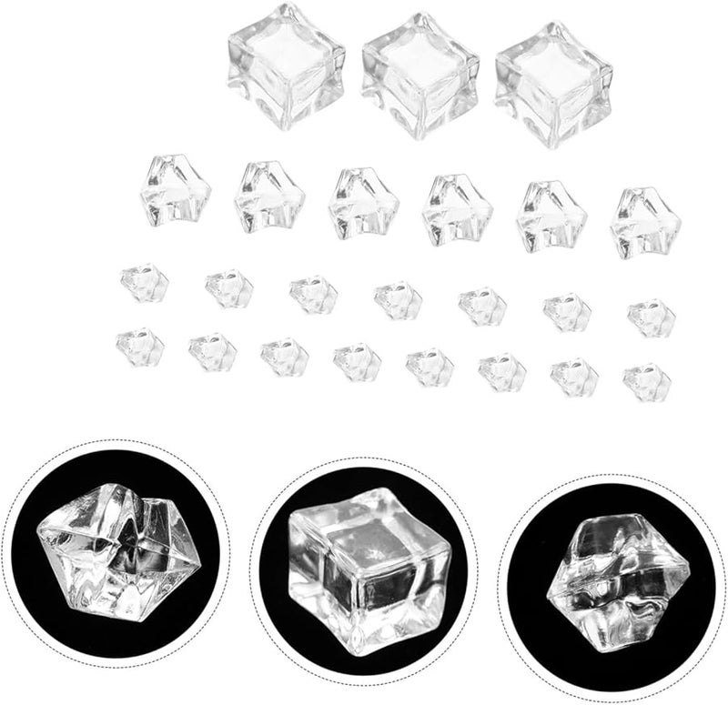Alipis 96 Pcs Realistic Fake Ice Rocks For Home Bar Decoration Photography Events And Fish Tank Decor 2 Pack - Image 2