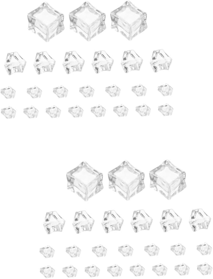 Alipis 96 Pcs Realistic Fake Ice Rocks For Home Bar Decoration Photography Events And Fish Tank Decor 2 Pack - Image 1