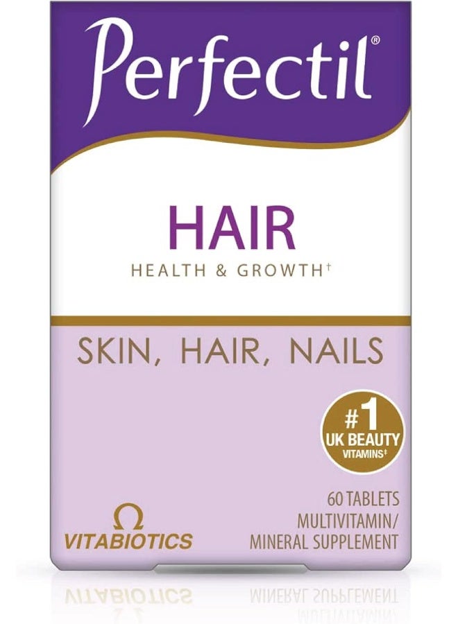 Perfectil Vitabiotics Plus Hair, 60 Tablets - Image 1