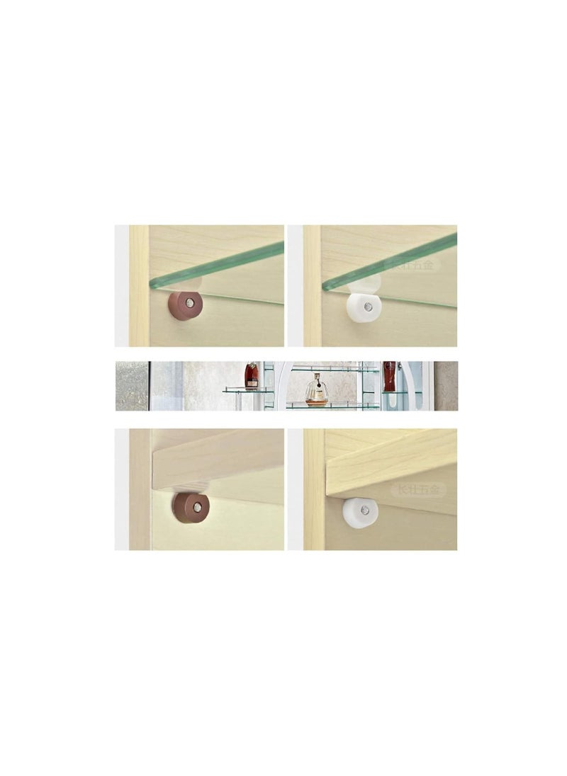 ABBASALI - Plastic Shelf Support Bookshelf Pegs, Cabinet Furniture Glass Wood Shelf Holder Pins - Image 1