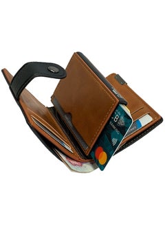 Classic Milano Classic Milano Faux Leather RFID Blocking Pop Up Wallet for Men and Women - Automatic Card Holder Wallet with Pop-up Design - Secure, Compact Credit Card Holder for Men - Stylish Wallet for Men & Women’s RFID Card Wallet  - Image 4
