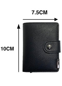 Classic Milano Classic Milano Faux Leather RFID Blocking Pop Up Wallet for Men and Women - Automatic Card Holder Wallet with Pop-up Design - Secure, Compact Credit Card Holder for Men - Stylish Wallet for Men & Women’s RFID Card Wallet  - Image 3