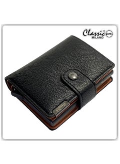 Classic Milano Classic Milano Faux Leather RFID Blocking Pop Up Wallet for Men and Women - Automatic Card Holder Wallet with Pop-up Design - Secure, Compact Credit Card Holder for Men - Stylish Wallet for Men & Women’s RFID Card Wallet  - Image 1