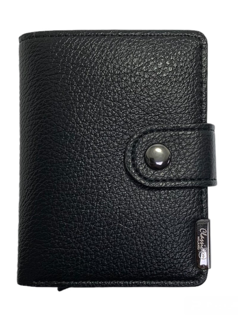 Classic Milano Faux Leather RFID Blocking Pop Up Wallet for Men and Women - Automatic Card Holder Wallet with Pop-up Design - Secure, Compact Credit Card Holder for Men - Stylish Wallet for Men & Women’s RFID Card Wallet - Image 5