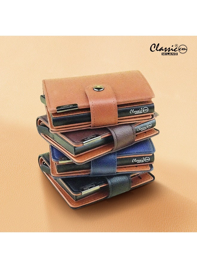 Classic Milano Faux Leather RFID Blocking Pop Up Wallet for Men and Women - Automatic Card Holder Wallet with Pop-up Design - Secure, Compact Credit Card Holder for Men - Stylish Wallet for Men & Women’s RFID Card Wallet - Image 5