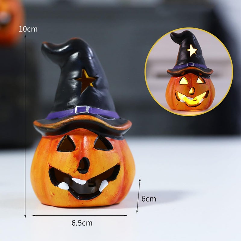 imene Halloween Pumpkin Decorations Figurines Indoorceramic Pumpkin Decorations for Home Display, Party Decor Items - Image 2