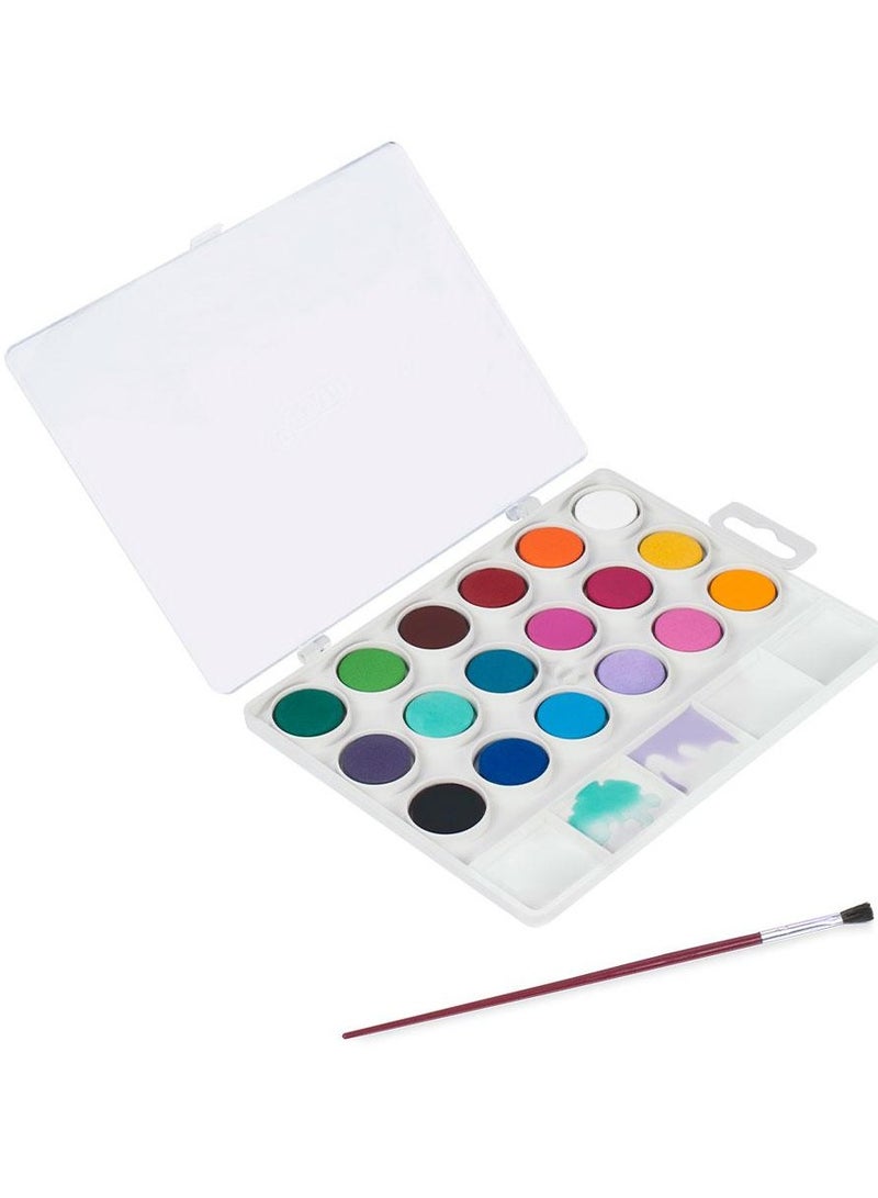JOVI طقم ألوان مائية مكون من 18 قطعة مع فرشاة - Image 2
