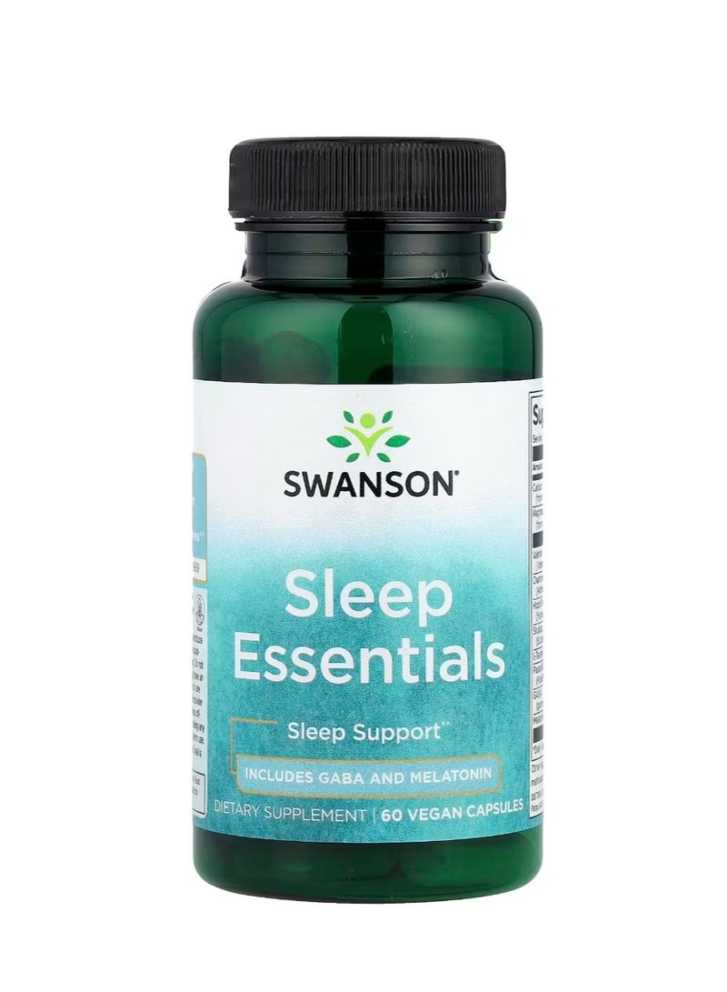 سوانسون أساسيات النوم 60 كبسولة نباتية - Image 1