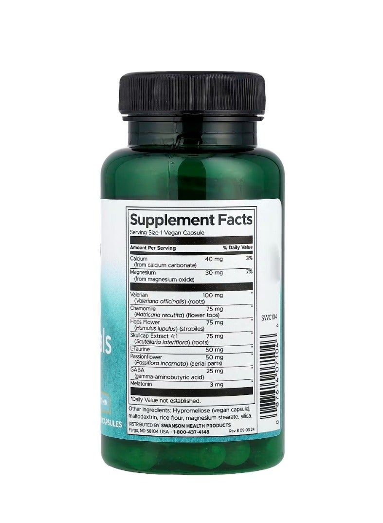 سوانسون أساسيات النوم 60 كبسولة نباتية - Image 2