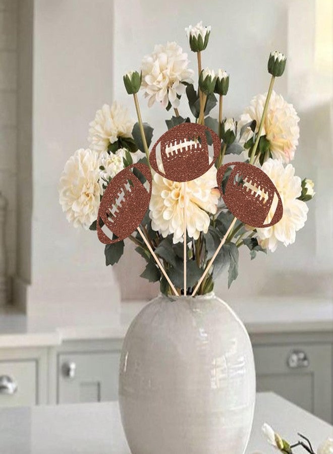 Rsstarxi 12 Pack American Football Centerpiece Sticks, Rugby Birthday Party Decorations, Rugby Football Table Toppers for Sport Ball Baby Shower Birthday Party Decorations Supplies - Image 3