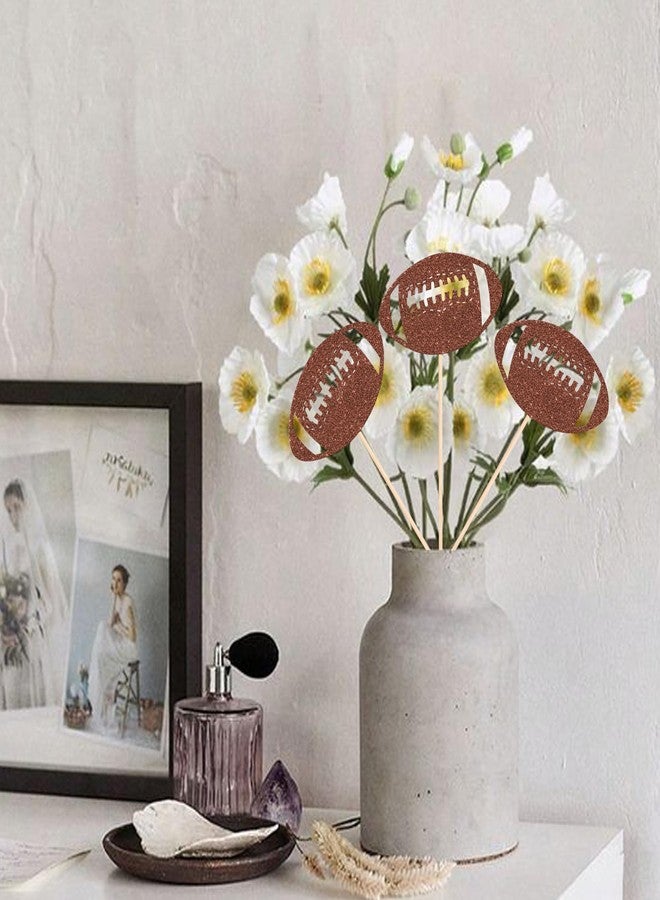 Rsstarxi 12 Pack American Football Centerpiece Sticks, Rugby Birthday Party Decorations, Rugby Football Table Toppers for Sport Ball Baby Shower Birthday Party Decorations Supplies - Image 4