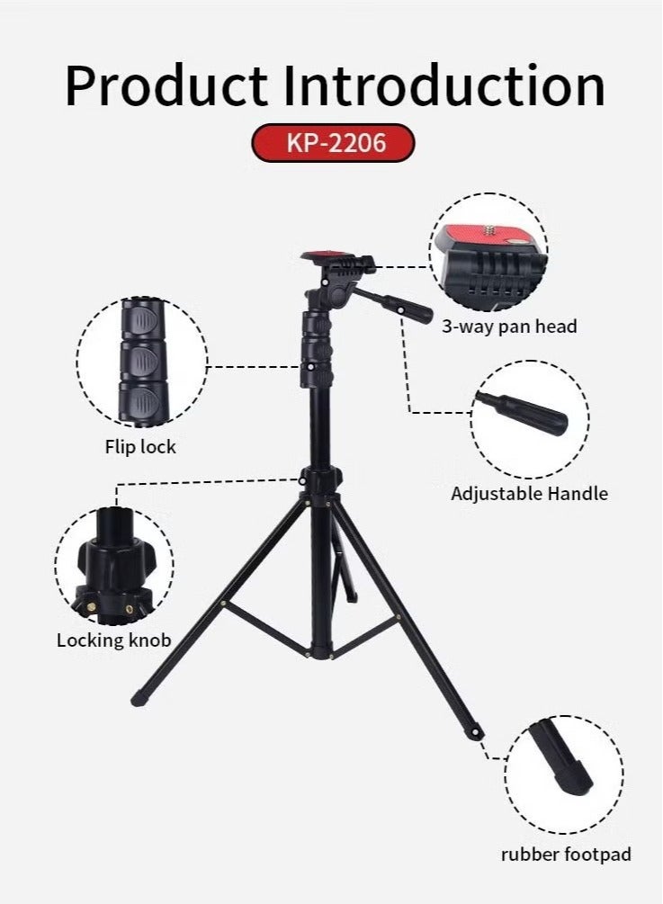 Jmary KP-2206 Professional Tripod - Image 2