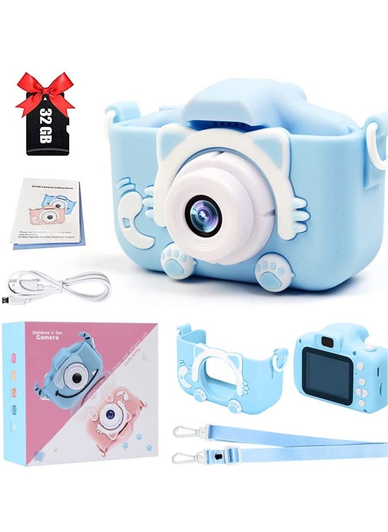 ELTRAZONE - Kids Toy Digital Camera, 2021 Upgrade 1080P Dual Camera 2.0 Inches Screen 20MP HD Video Camcorder with [ 32 GB Memory Card ] Gifts for Child Boys Girls, Best Birthday Gift Games Toy - Image 1