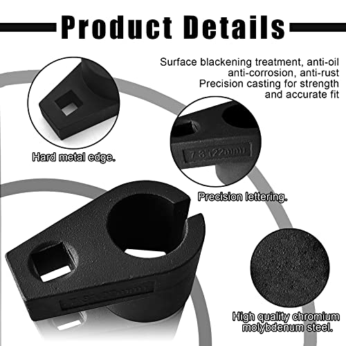stymart Offset Oxygen Sensor Socket, 3/8-Inch Drive by 7/8-Inch 22mm, Wire Gate Accesses Sensor from Side, Preventing Damage to Wires, Universal for Most Models of Cars - Image 4