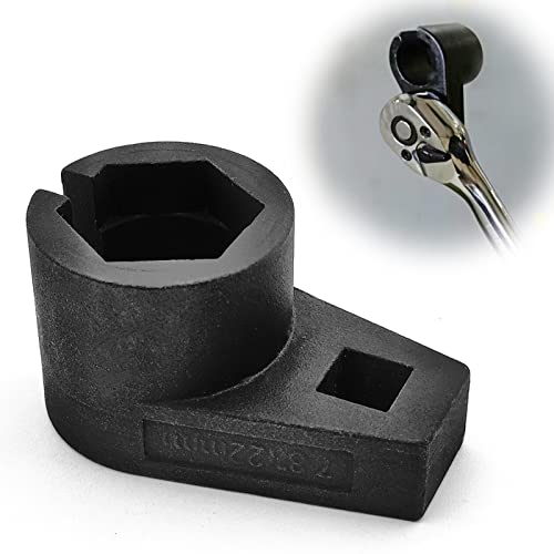 stymart Offset Oxygen Sensor Socket, 3/8-Inch Drive by 7/8-Inch 22mm, Wire Gate Accesses Sensor from Side, Preventing Damage to Wires, Universal for Most Models of Cars - Image 1