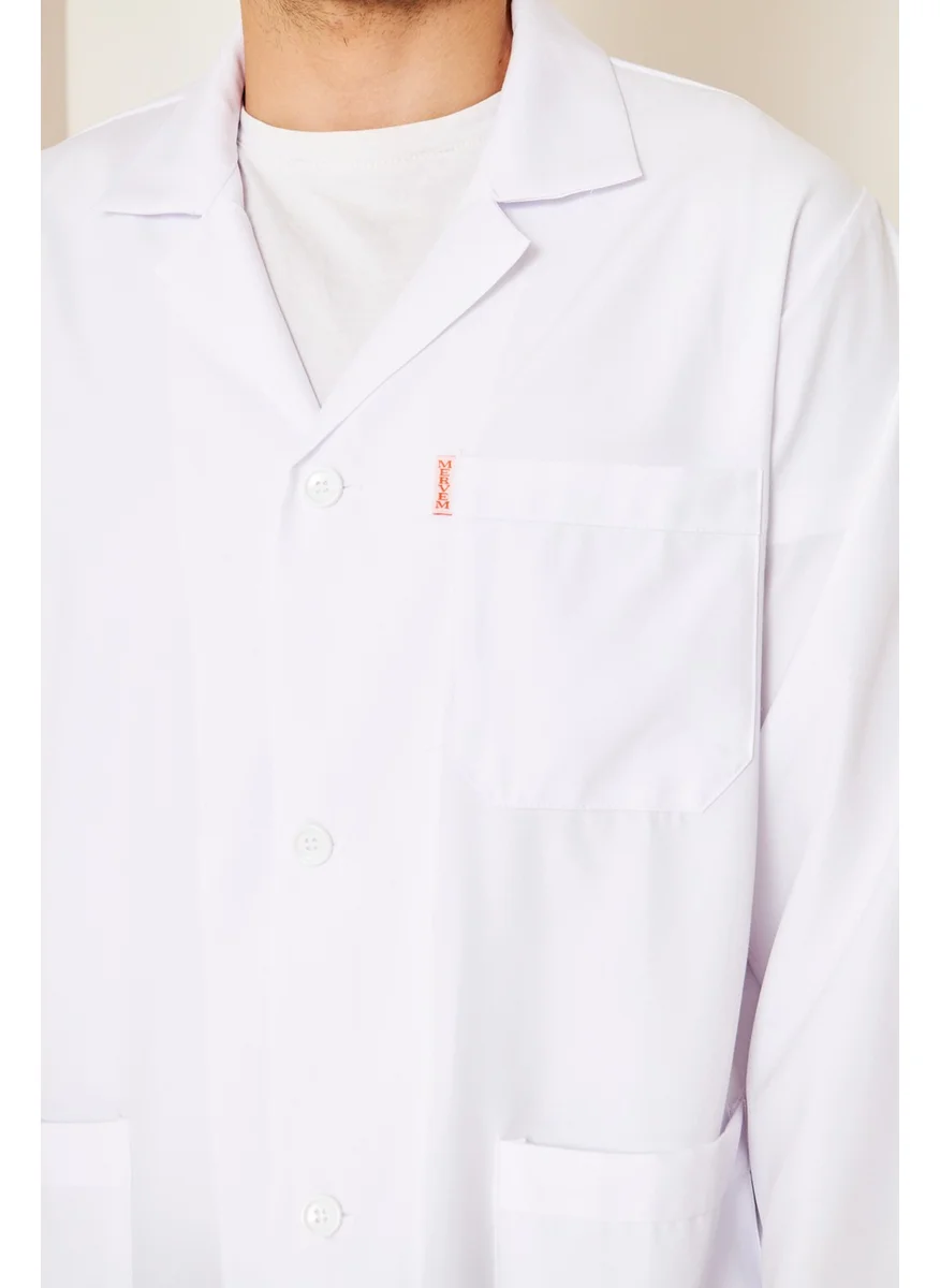 Mervem Long Sleeve Male Student Apron