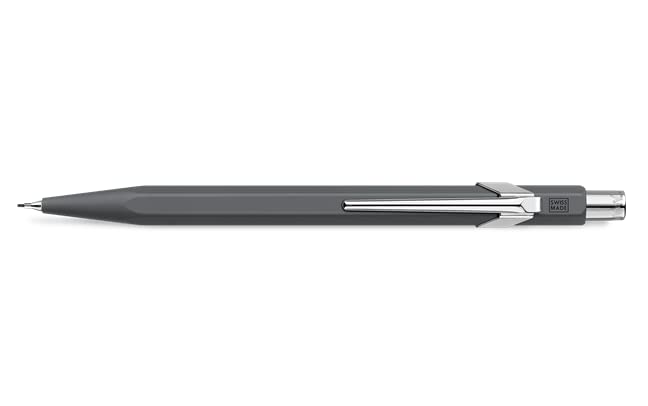 Caran D'Ache 844 Mechanical Pencil Anthracite Grey 0.7mm Aluminium Body - Image 2